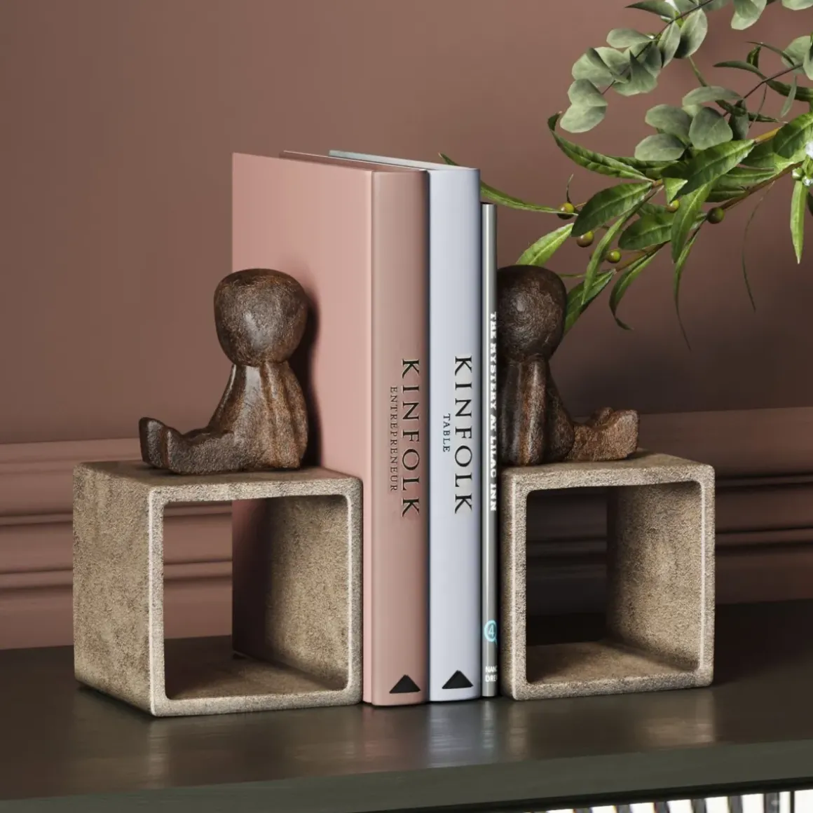 Bokstöd Little Guys - Antik finish, 2-set - KARE Design