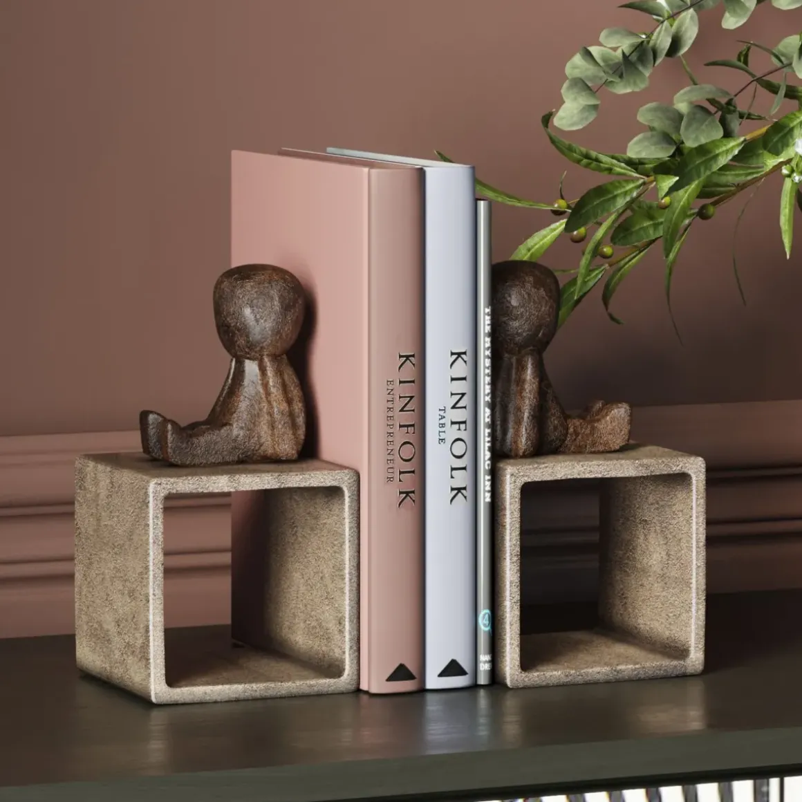 Bokstöd Little Guys - Antik finish, 2-set - KARE Design