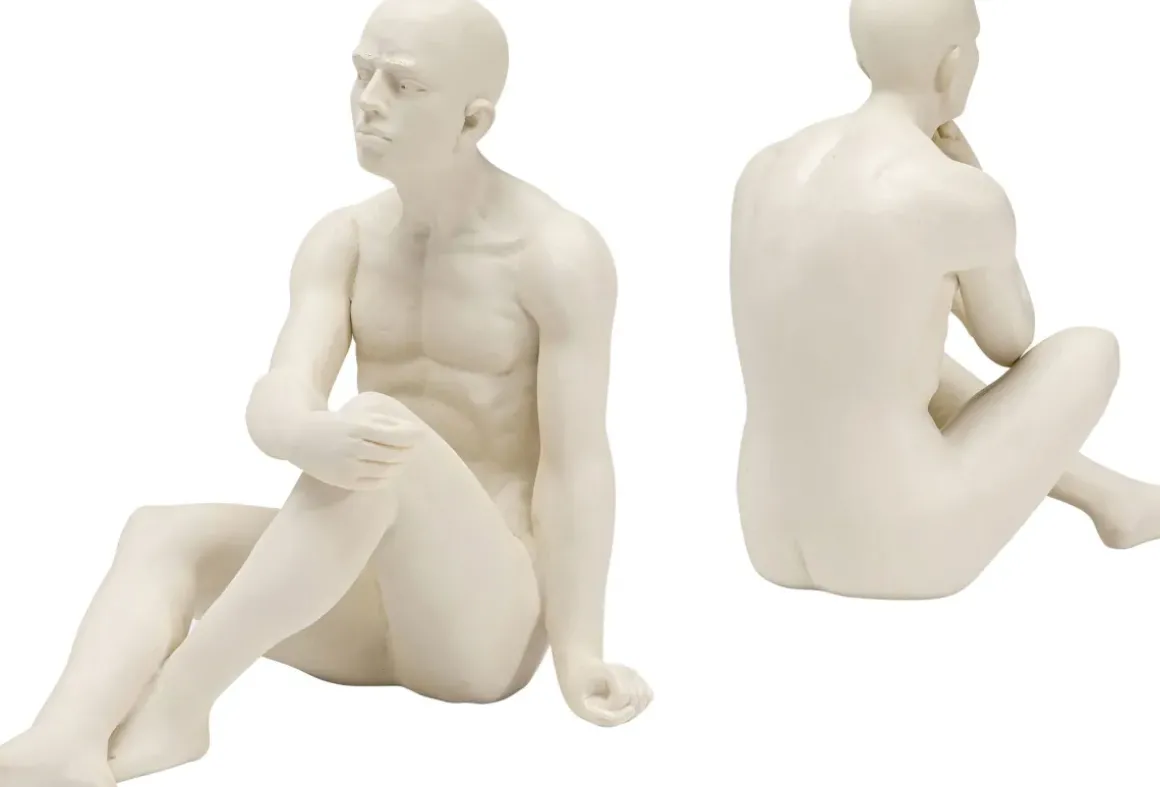 Bokstöd Meditating Man - vit, 2st - KARE Design