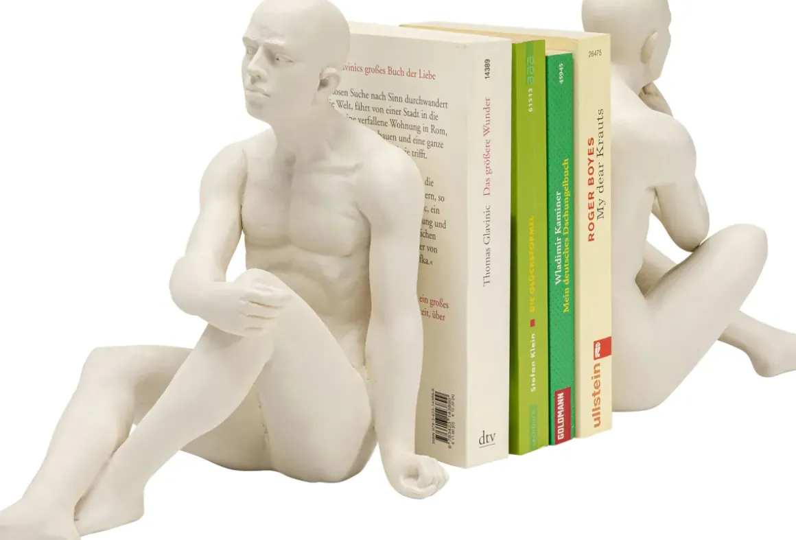 Bokstöd Meditating Man - vit, 2st - KARE Design