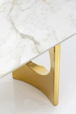 Bord Eternity Oho - Keramik/Guld, 180x90cm - KARE Design