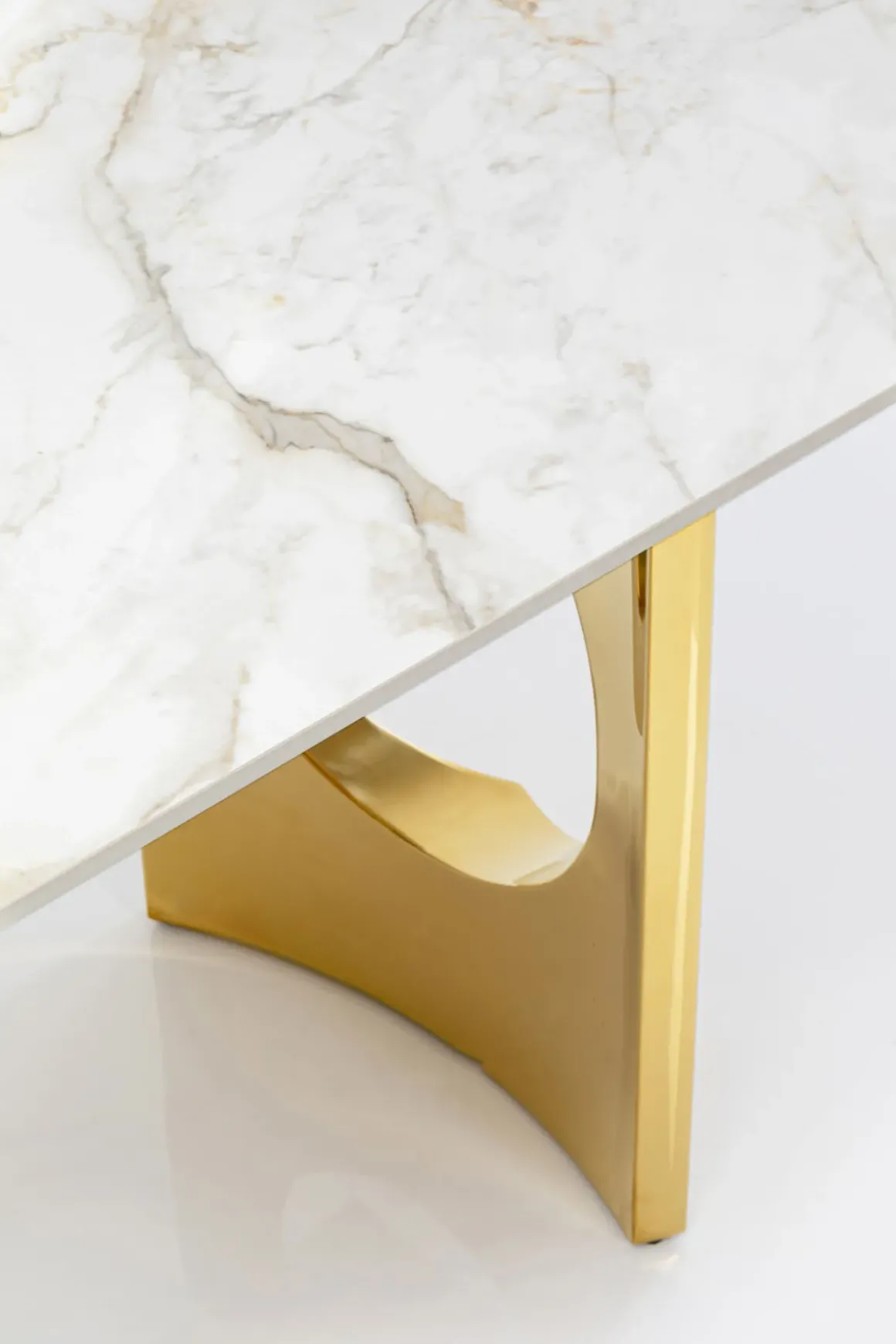 Bord Eternity Oho - Keramik/Guld, 180x90cm - KARE Design