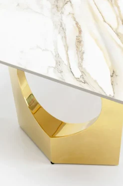 Bord Eternity Oho - Keramik/Guld, 180x90cm - KARE Design