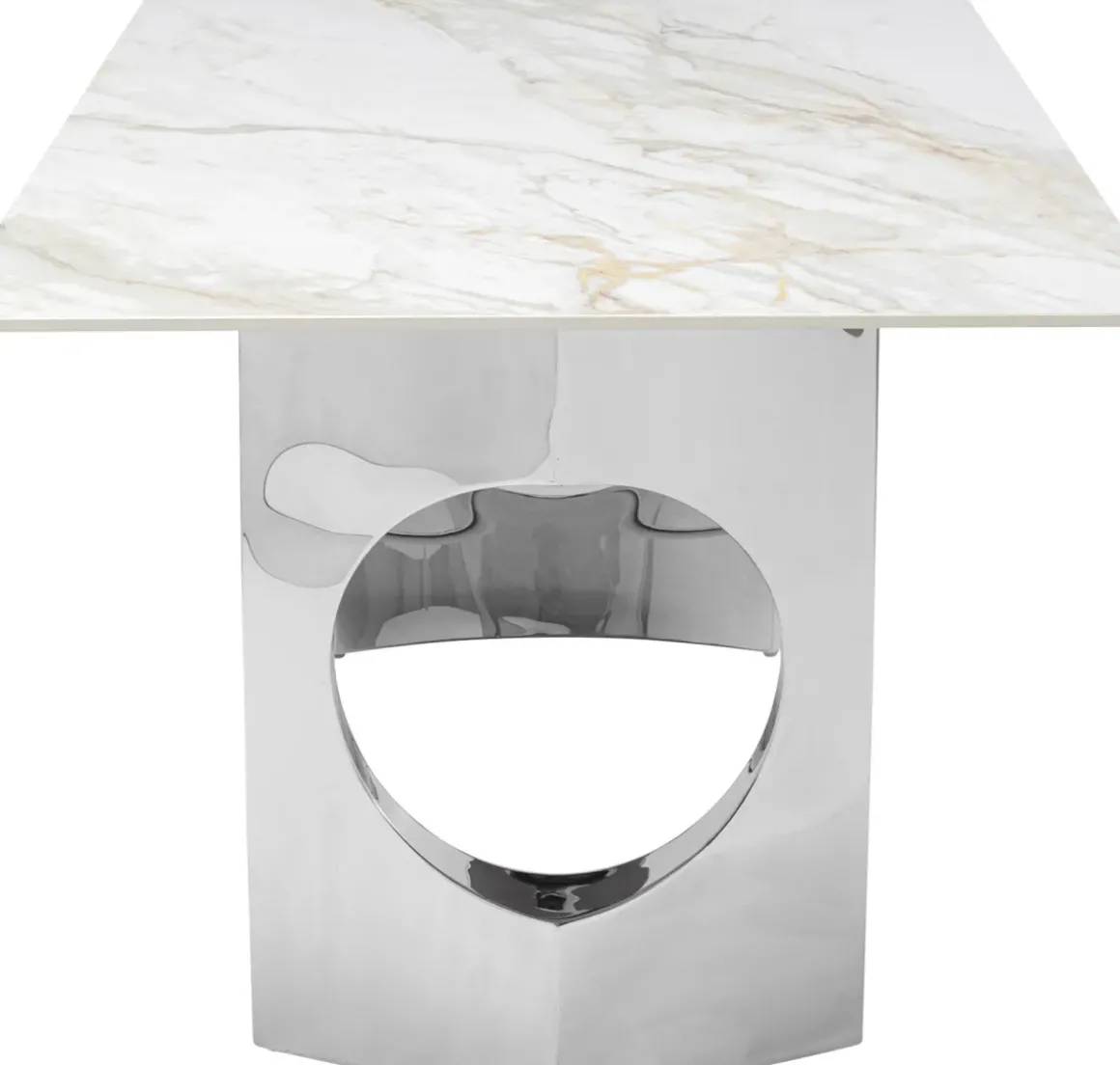 Bord Eternity Oho - Keramik/Krom, 180x90cm - KARE Design