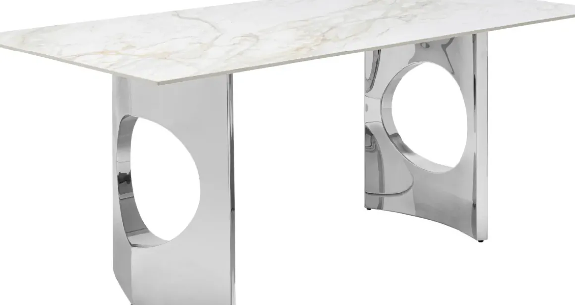 Bord Eternity Oho - Keramik/Krom, 180x90cm - KARE Design