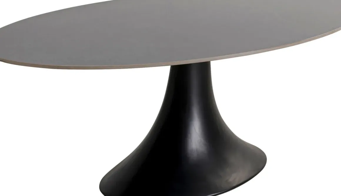 Bord Grande Possibilita Oval - Sten/Svart, 220x120cm - KARE Design