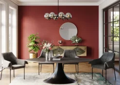 Bord Grande Possibilita Oval - Sten/Svart, 220x120cm - KARE Design