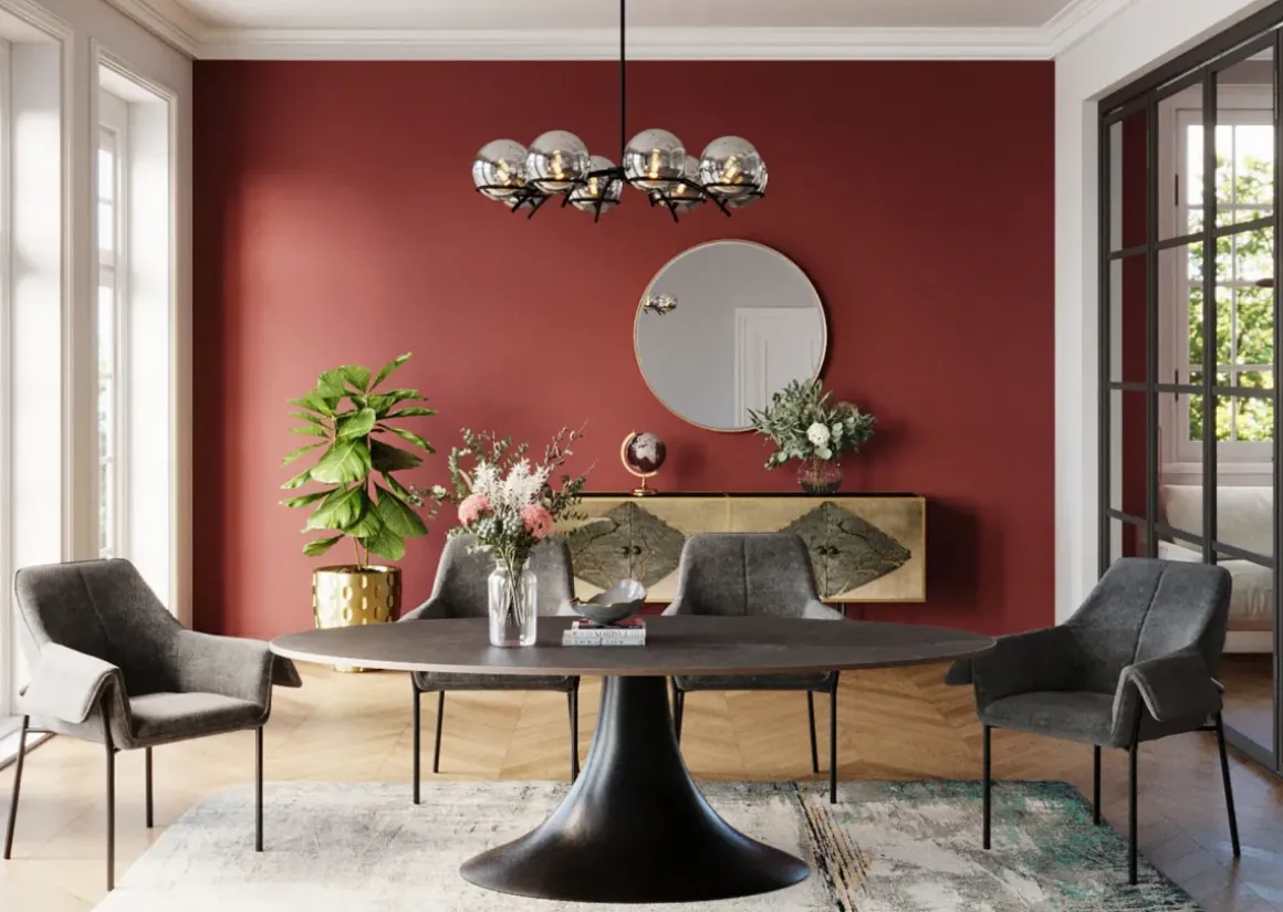 Bord Grande Possibilita Oval - Sten/Svart, 220x120cm - KARE Design