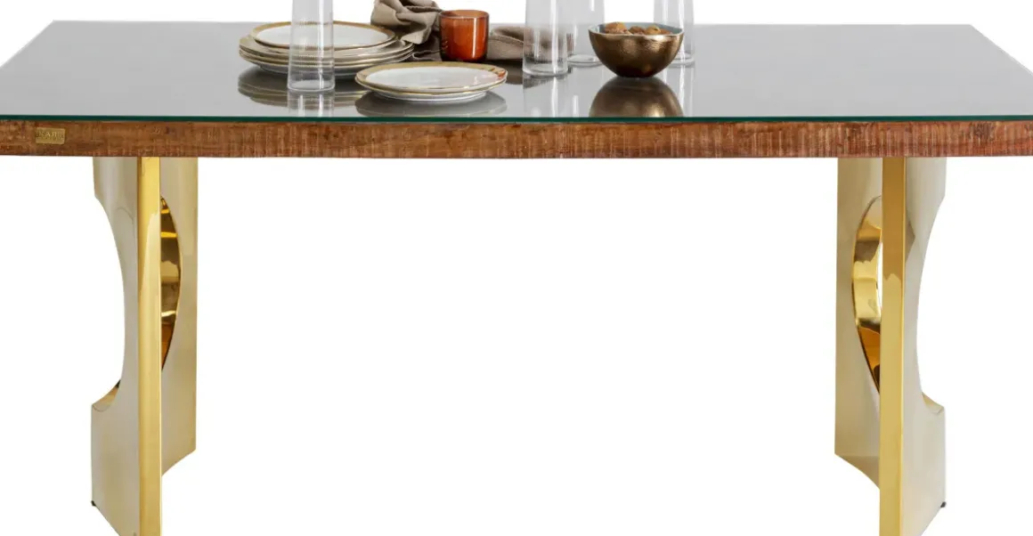 Bord Harmony Oho Conley - Massivt Mörkt Trä, 180x90cm - KARE Design