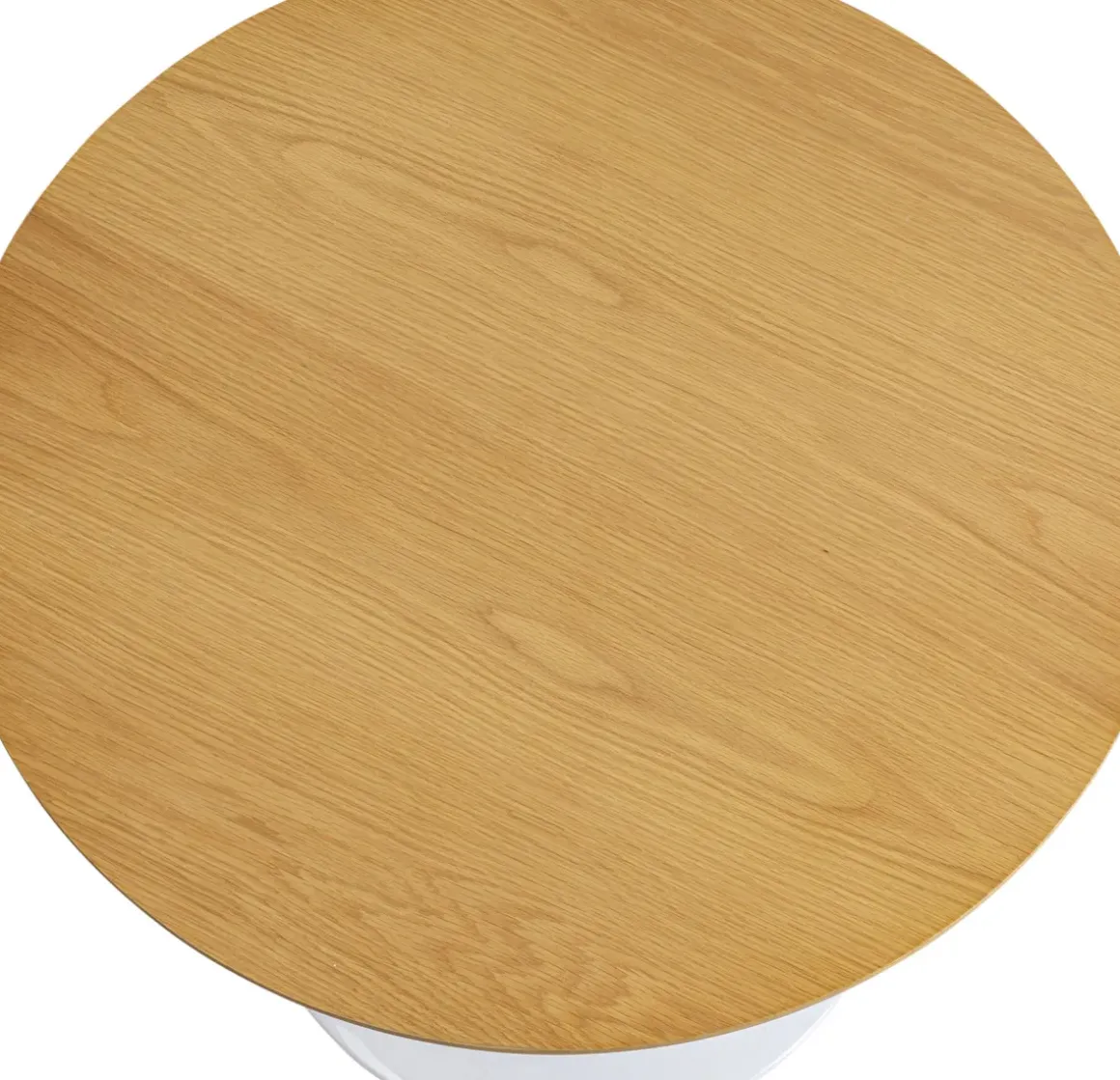 Bord Invitation - Runt Matbord Ek/Vit, Ø90cm - KARE Design