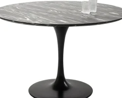 Bord Invitation - Runt Matbord Svart Keramik/Svart, Ø120cm - KARE Design
