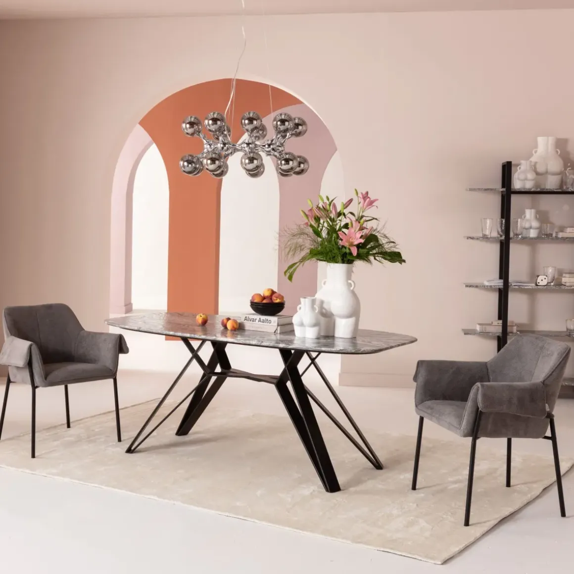 Bord Okinawa - Bordskiva i Granit, 180x90cm - KARE Design