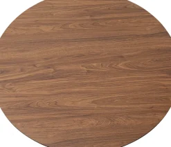 Bord Schickeria Ø110cm - Valnöt Faner/Svart Trumpetfot - KARE Design