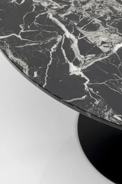 Bord Schickeria - Marmor, Svart, Ø110cm - KARE Design