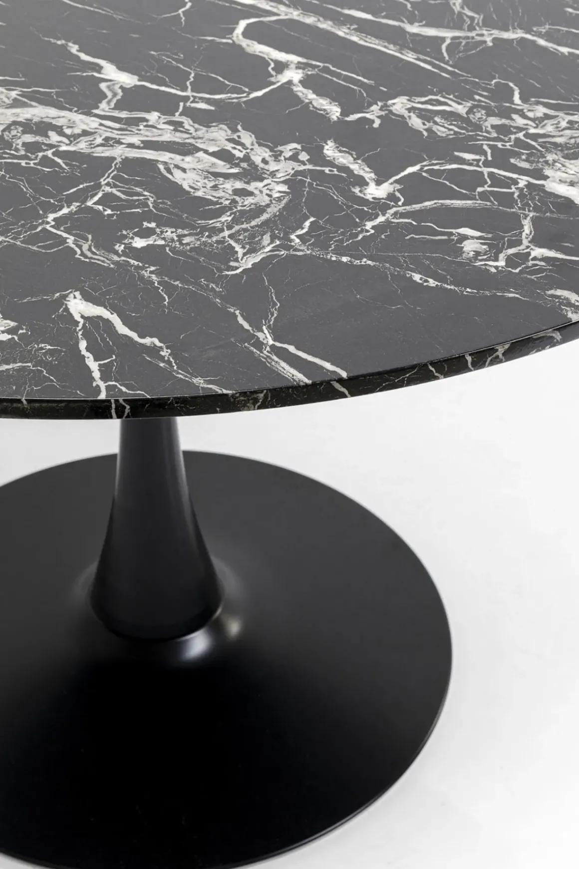 Bord Schickeria - Marmor, Svart, Ø110cm - KARE Design