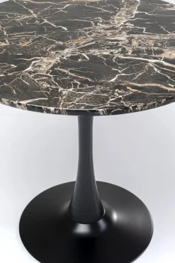 Bord Schickeria - Marmor, Svart, Ø80cm - KARE Design