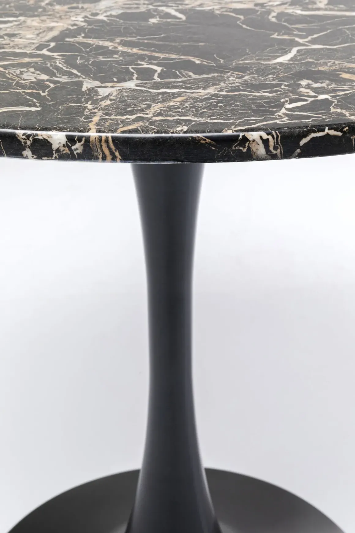 Bord Schickeria - Marmor, Svart, Ø80cm - KARE Design