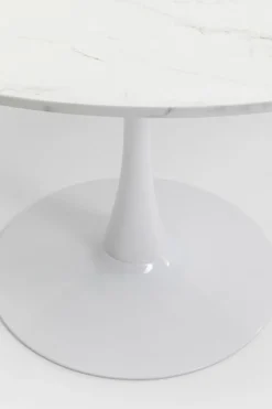 Bord Schickeria- Marmor, vit, Ø110cm - KARE Design
