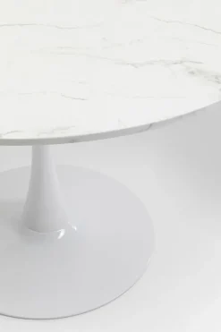 Bord Schickeria- Marmor, vit, Ø110cm - KARE Design