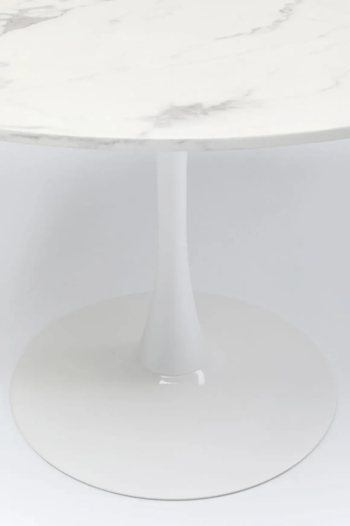 Bord Schickeria - Marmor, Vit, Ø80cm - KARE Design