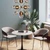 Bord Schickeria - Marmor, Vit , Svart, Ø80cm - KARE Design