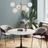Bord Schickeria - Marmor, Vit, Svart, Ø110cm - KARE Design