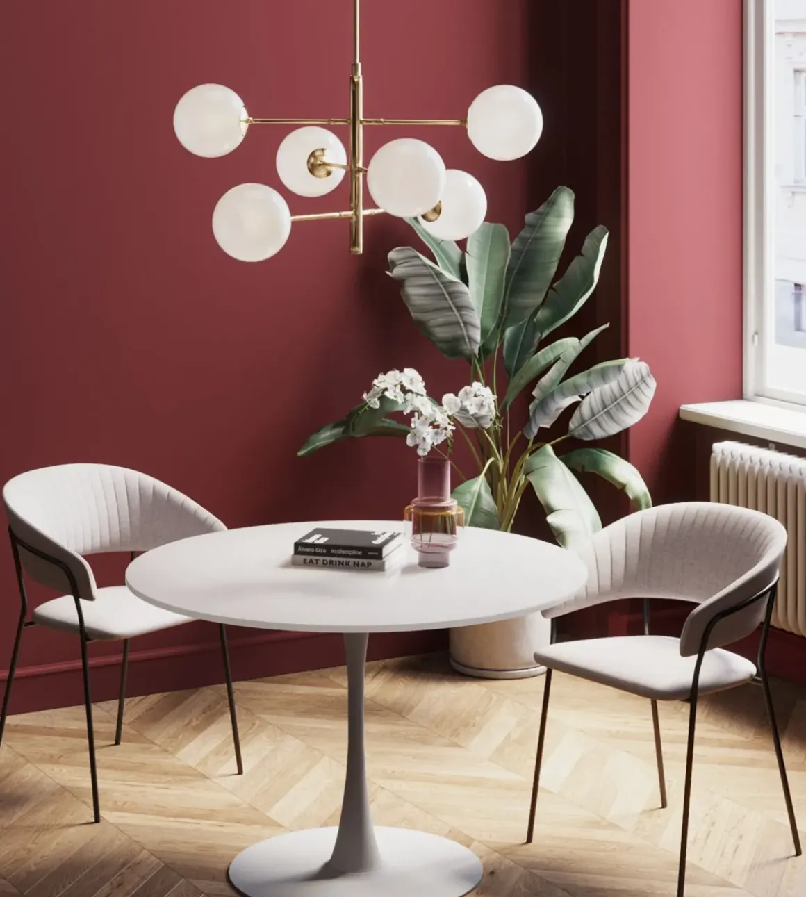 Bord Schickeria - Vit, Ø110 - KARE Design