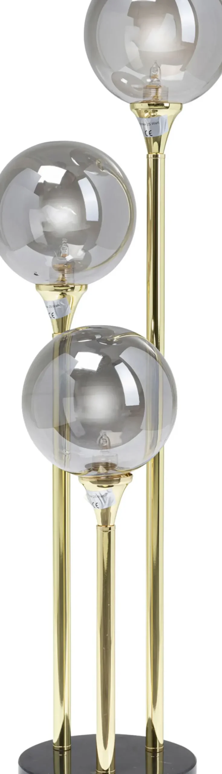 Bordslampa Al Capone - Klotlampa i Tonat Glas, Grå - KARE Design