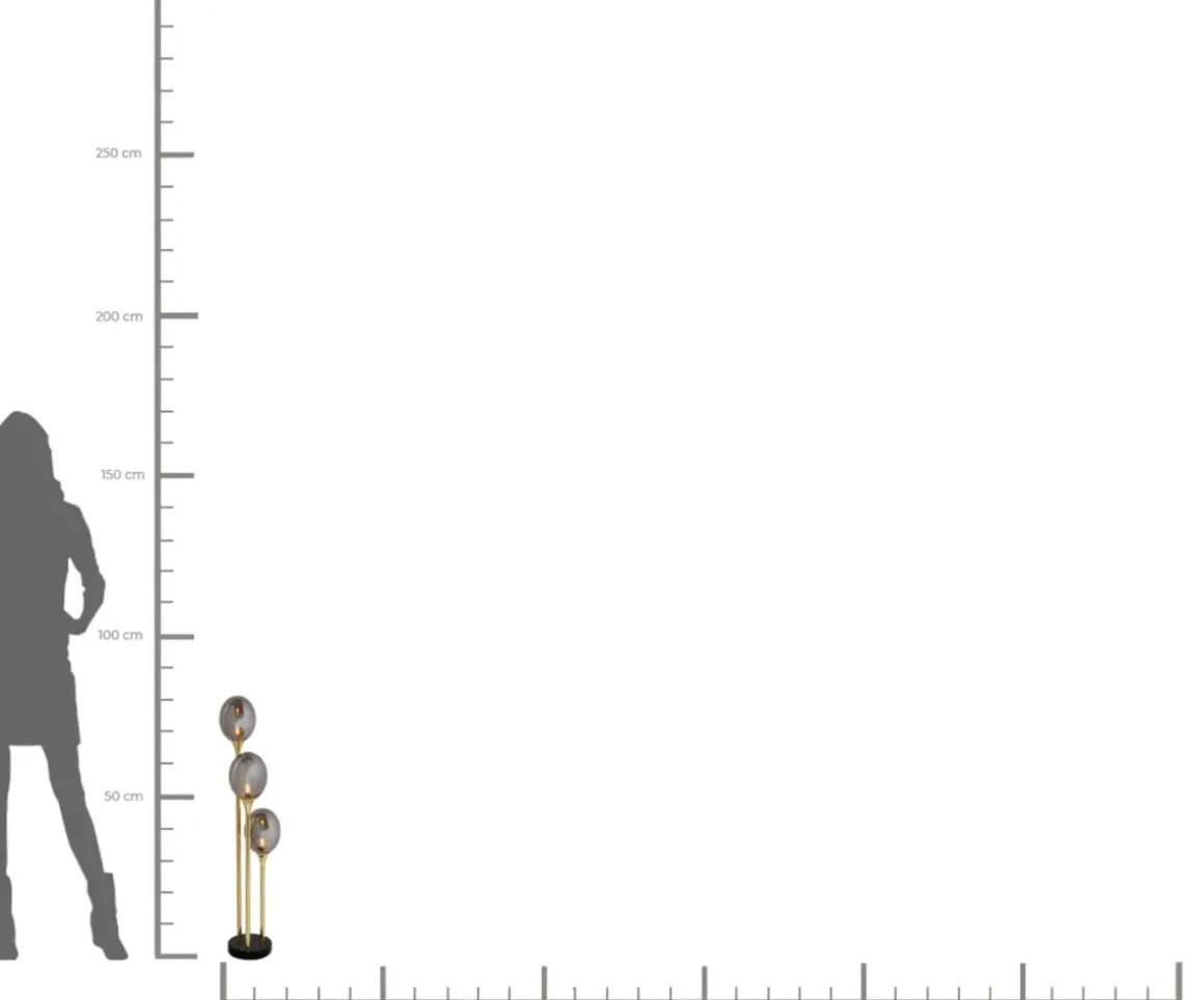Bordslampa Al Capone - Klotlampa i Tonat Glas, Grå - KARE Design