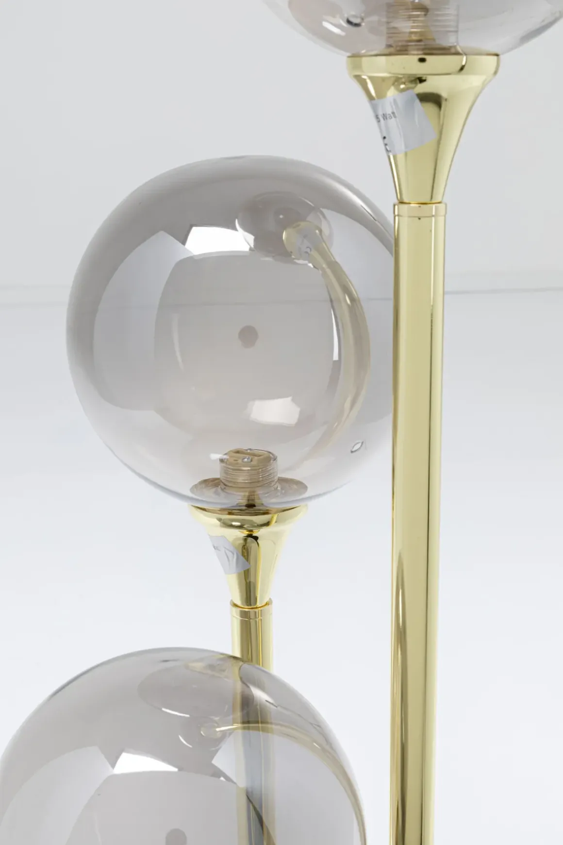 Bordslampa Al Capone - Klotlampa i Tonat Glas, Grå - KARE Design