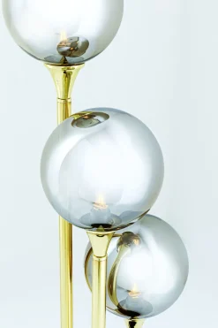 Bordslampa Al Capone - Klotlampa i Tonat Glas, Grå - KARE Design