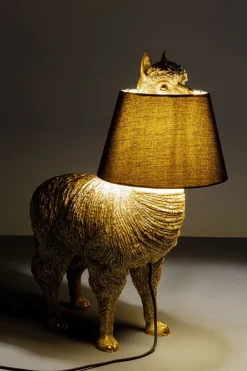 Bordslampa Alpaca - Alpacka, Guld Med Svart Skärm, 59cm - KARE Design