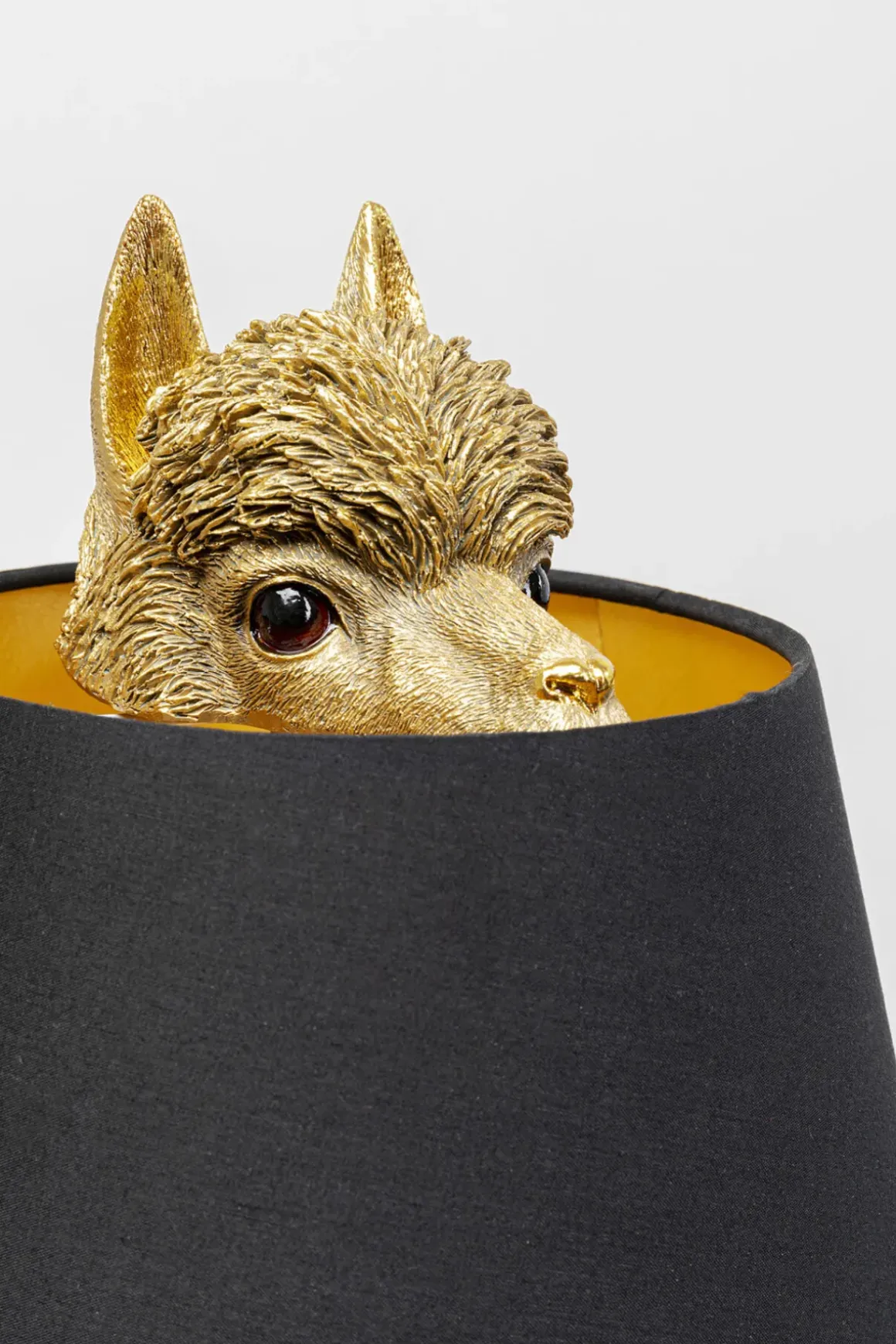 Bordslampa Alpaca - Alpacka, Guld Med Svart Skärm, 59cm - KARE Design