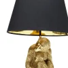 Bordslampa Animal Monkey Love - Guld/Svart Skärm - KARE Design