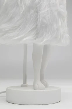 Bordslampa Animal Rabbit Fur - Vit/Silver, 50cm - KARE Design