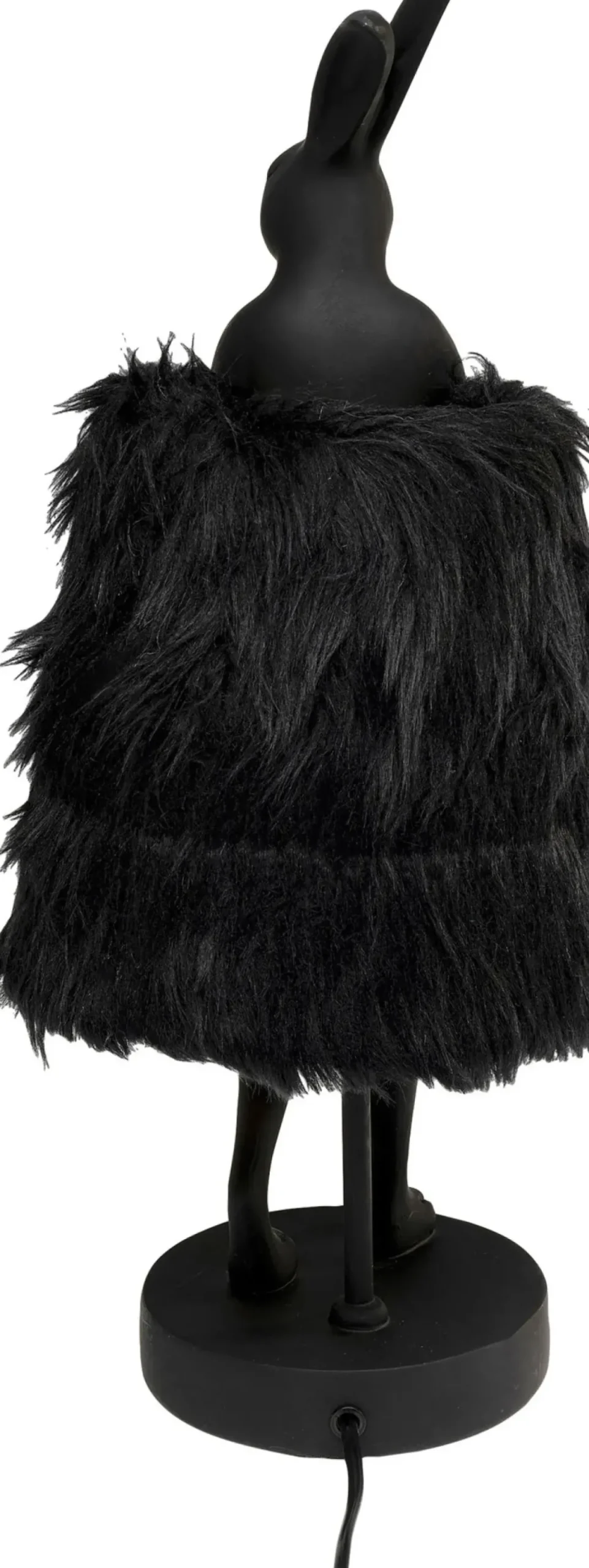 Bordslampa Animal Rabbit Fur - Svart/Guld, 50cm - KARE Design