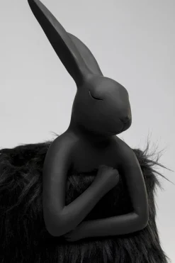 Bordslampa Animal Rabbit Fur - Svart/Guld, 50cm - KARE Design