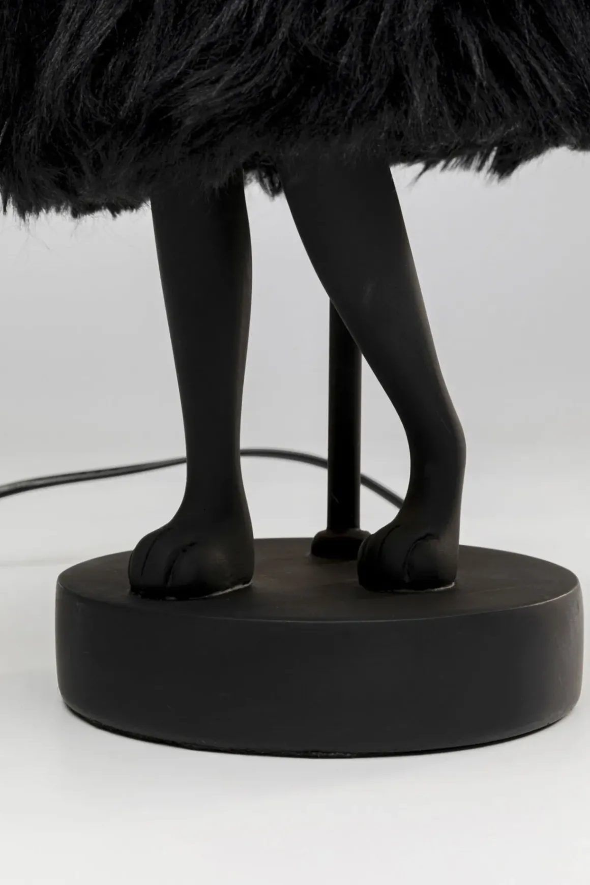 Bordslampa Animal Rabbit Fur - Svart/Guld, 50cm - KARE Design