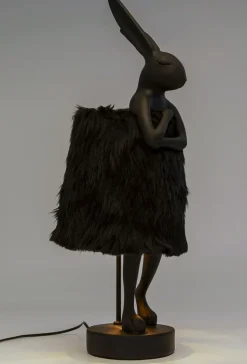 Bordslampa Animal Rabbit Fur - Svart/Guld, 68cm - KARE Design