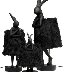 Bordslampa Animal Rabbit Fur - Svart/Guld, 68cm - KARE Design