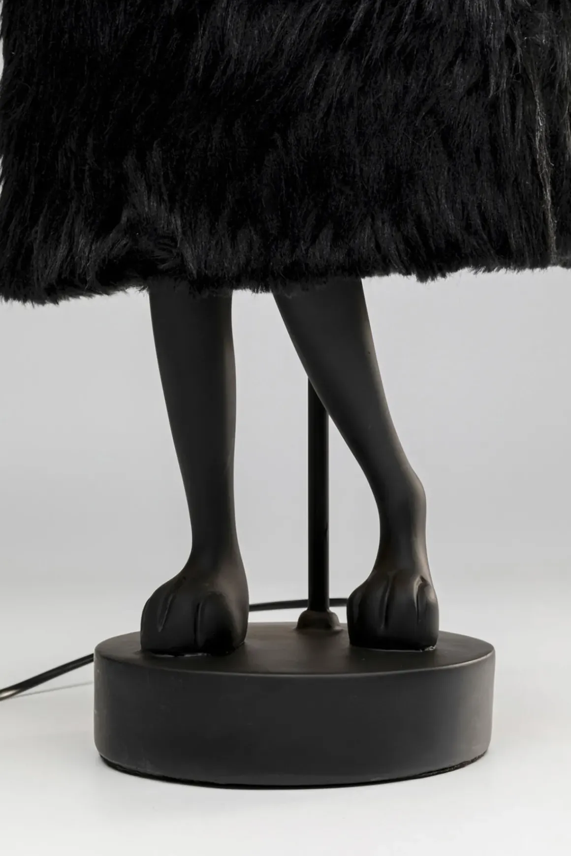 Bordslampa Animal Rabbit Fur - Svart/Guld, 68cm - KARE Design
