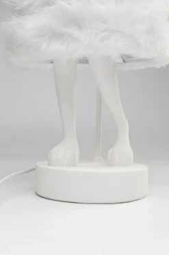 Bordslampa Animal Rabbit Fur - Vit/Silver, 68cm - KARE Design