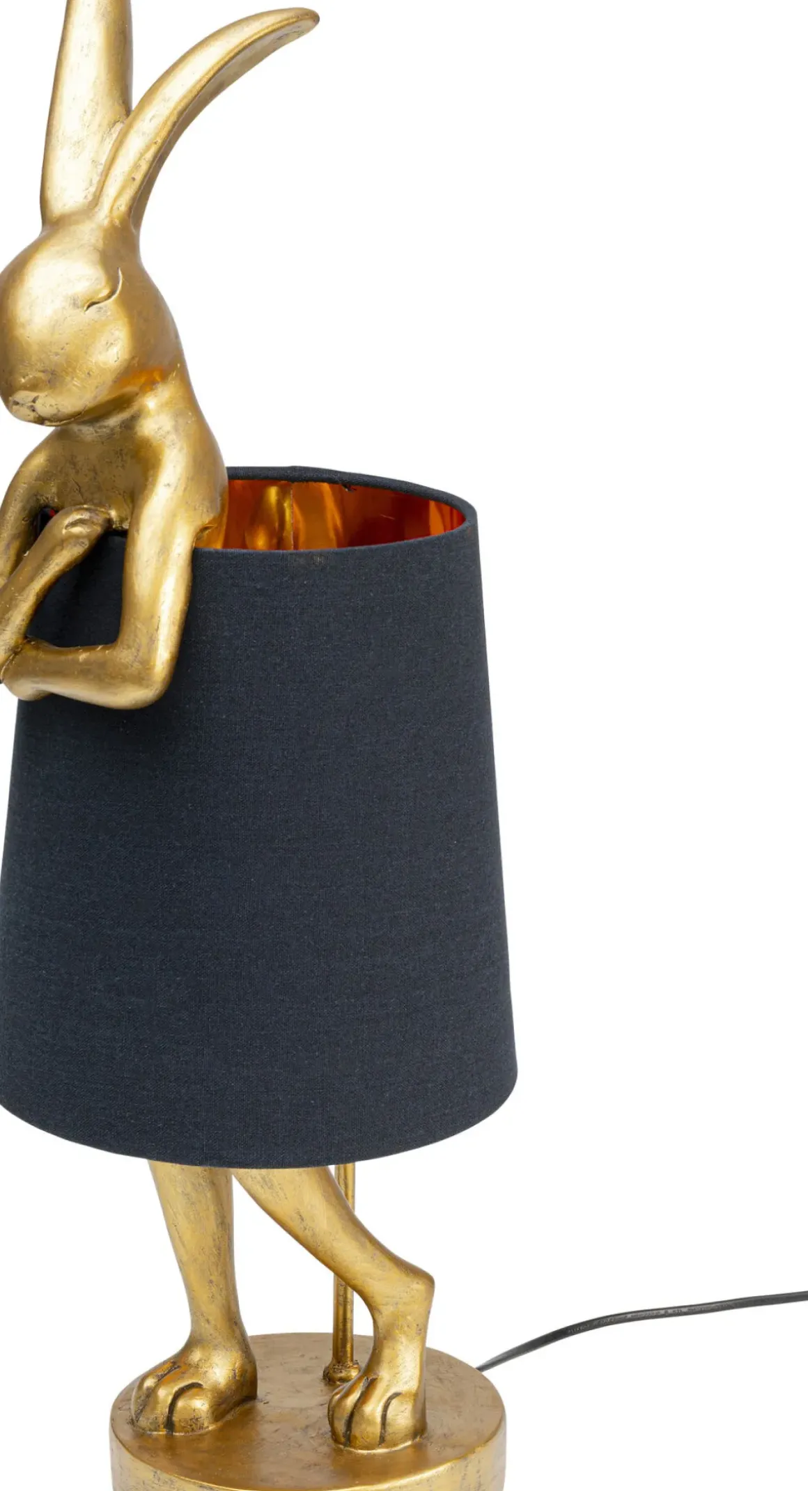 Bordslampa Animal Rabbit - Guld/Svart, 68cm - KARE Design