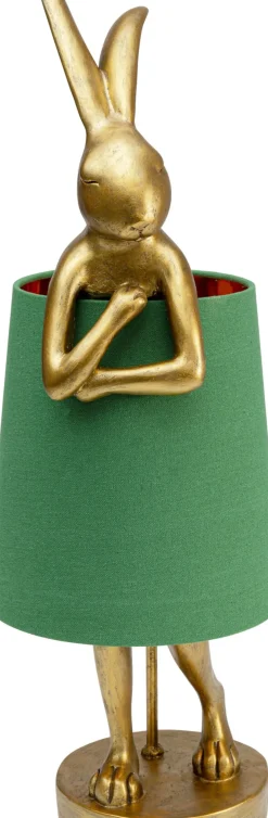 Bordslampa Animal Rabbit - Guld/Grön, 68cm - KARE Design