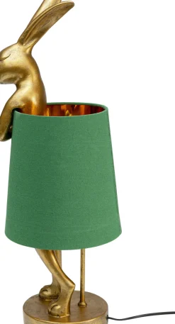 Bordslampa Animal Rabbit - Guld/Grön, 68cm - KARE Design
