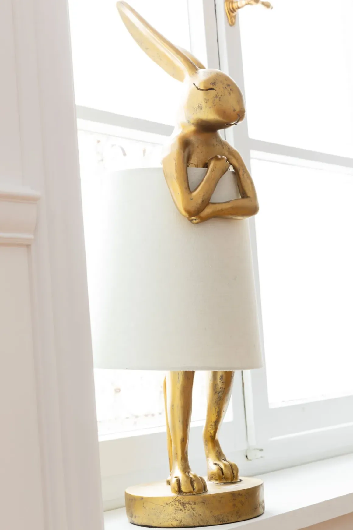 Bordslampa Animal Rabbit - Guld/Vit, 50cm - KARE Design