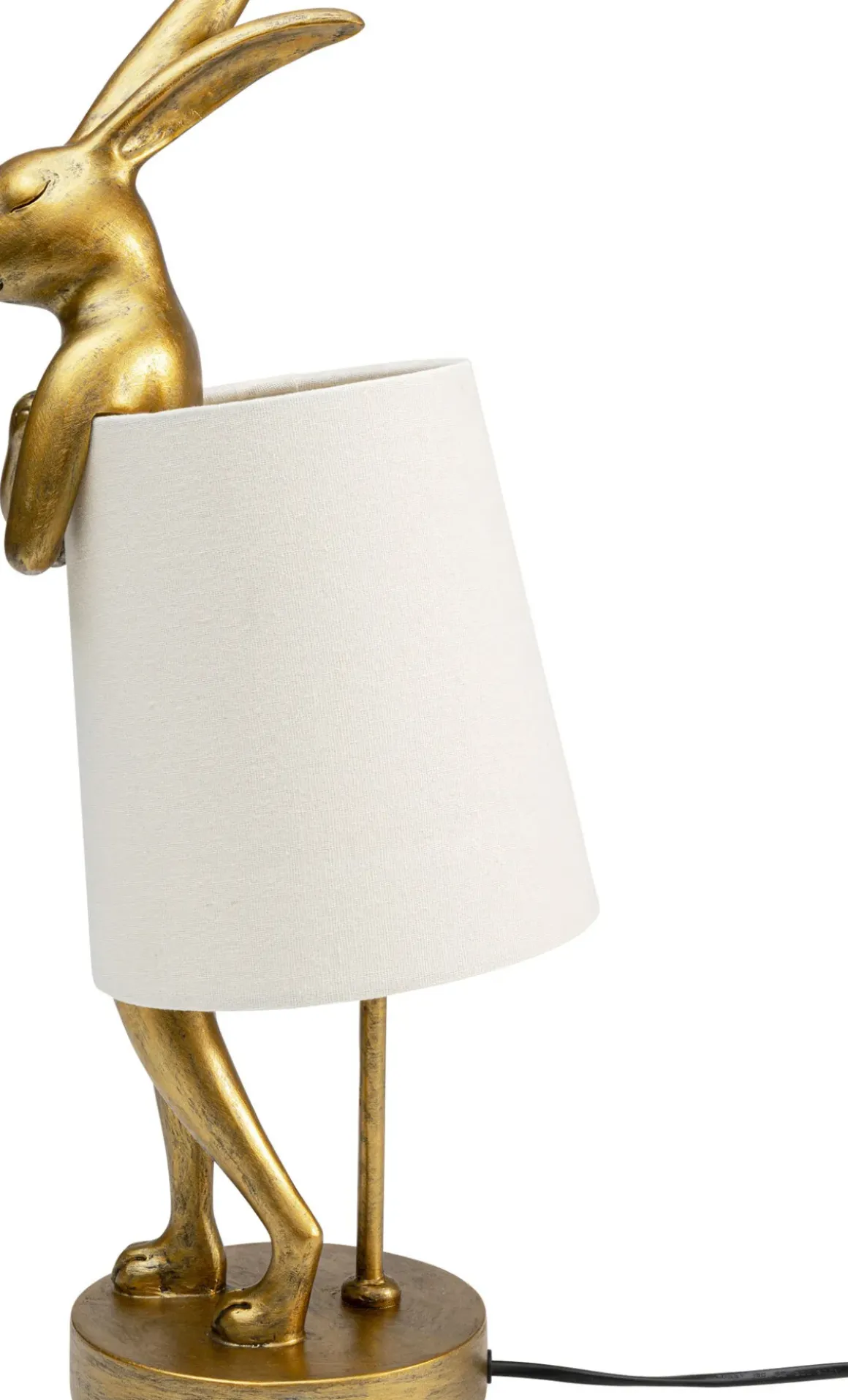 Bordslampa Animal Rabbit - Guld/Vit, 50cm - KARE Design