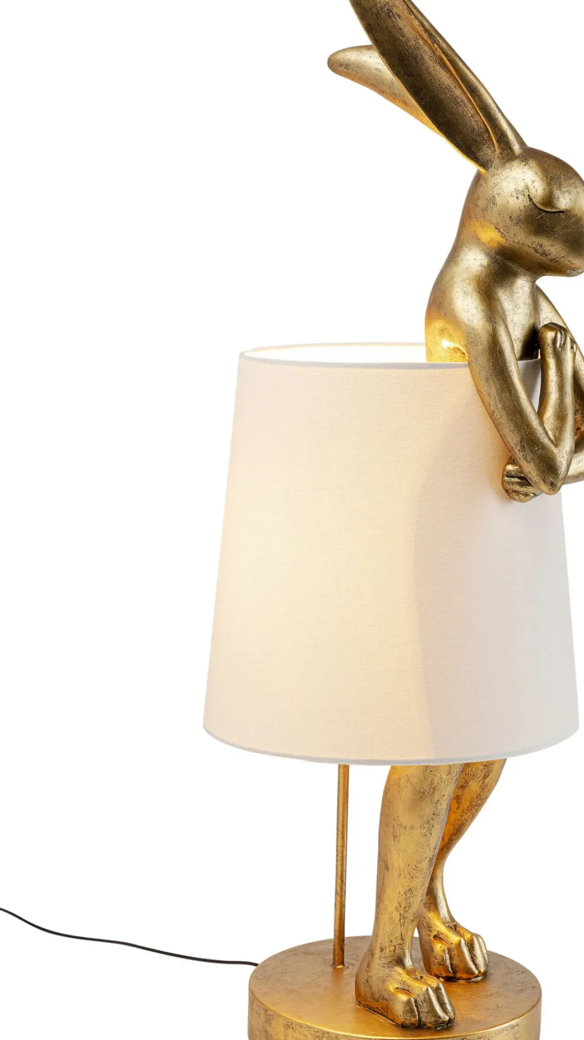 Bordslampa Animal Rabbit - Kanin, Guld 88cm - KARE Design