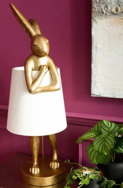 Bordslampa Animal Rabbit - Kanin, Guld 88cm - KARE Design