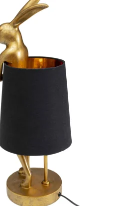 Bordslampa Animal Rabbit - Kanin, Guld/Svart, 50cm - KARE Design